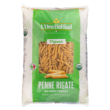 L'Oro Del Sud, Organic Penne Rigate Pasta 1 lb.