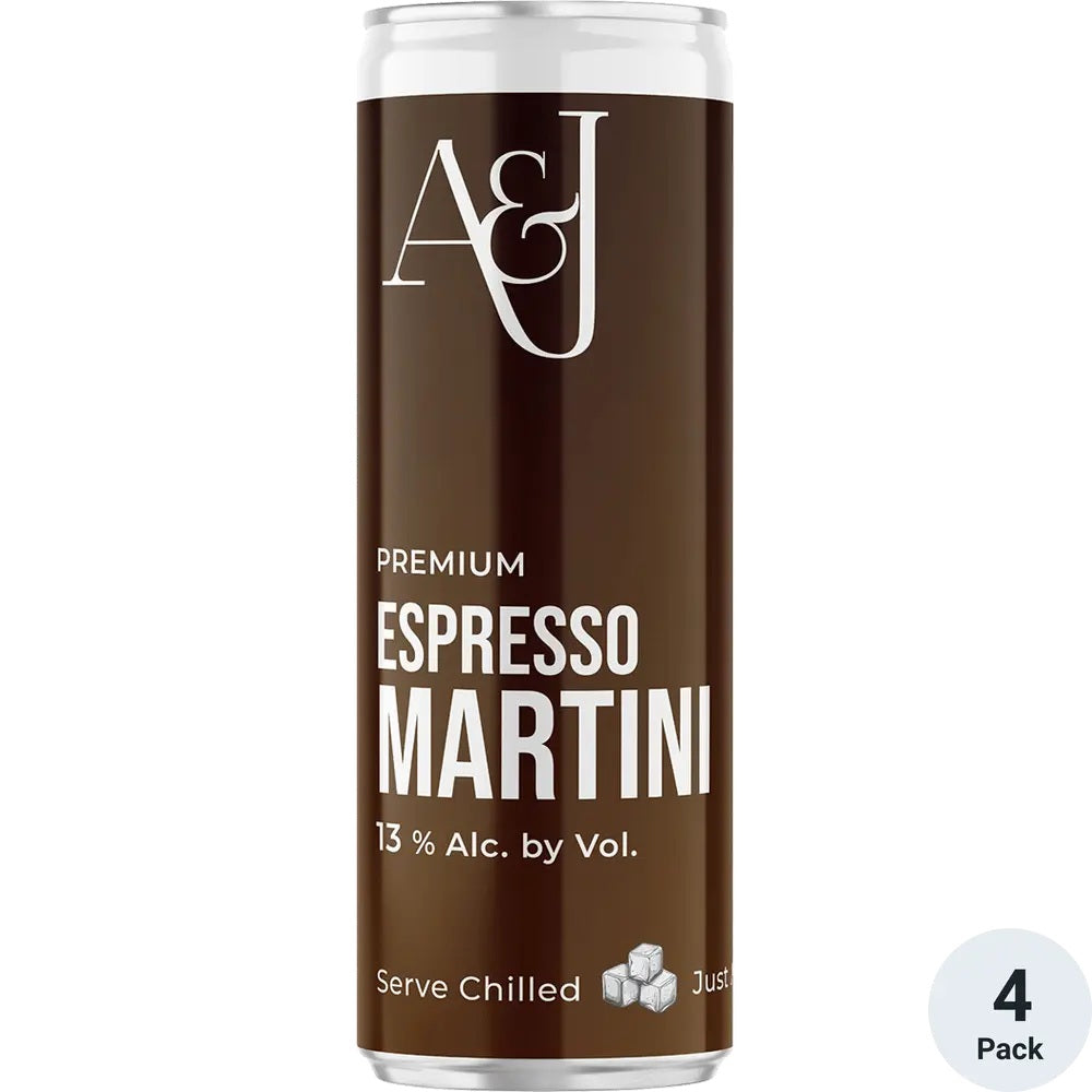 A&J Espresso Martini Canned Cocktail