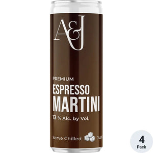 A&J Espresso Martini Canned Cocktail