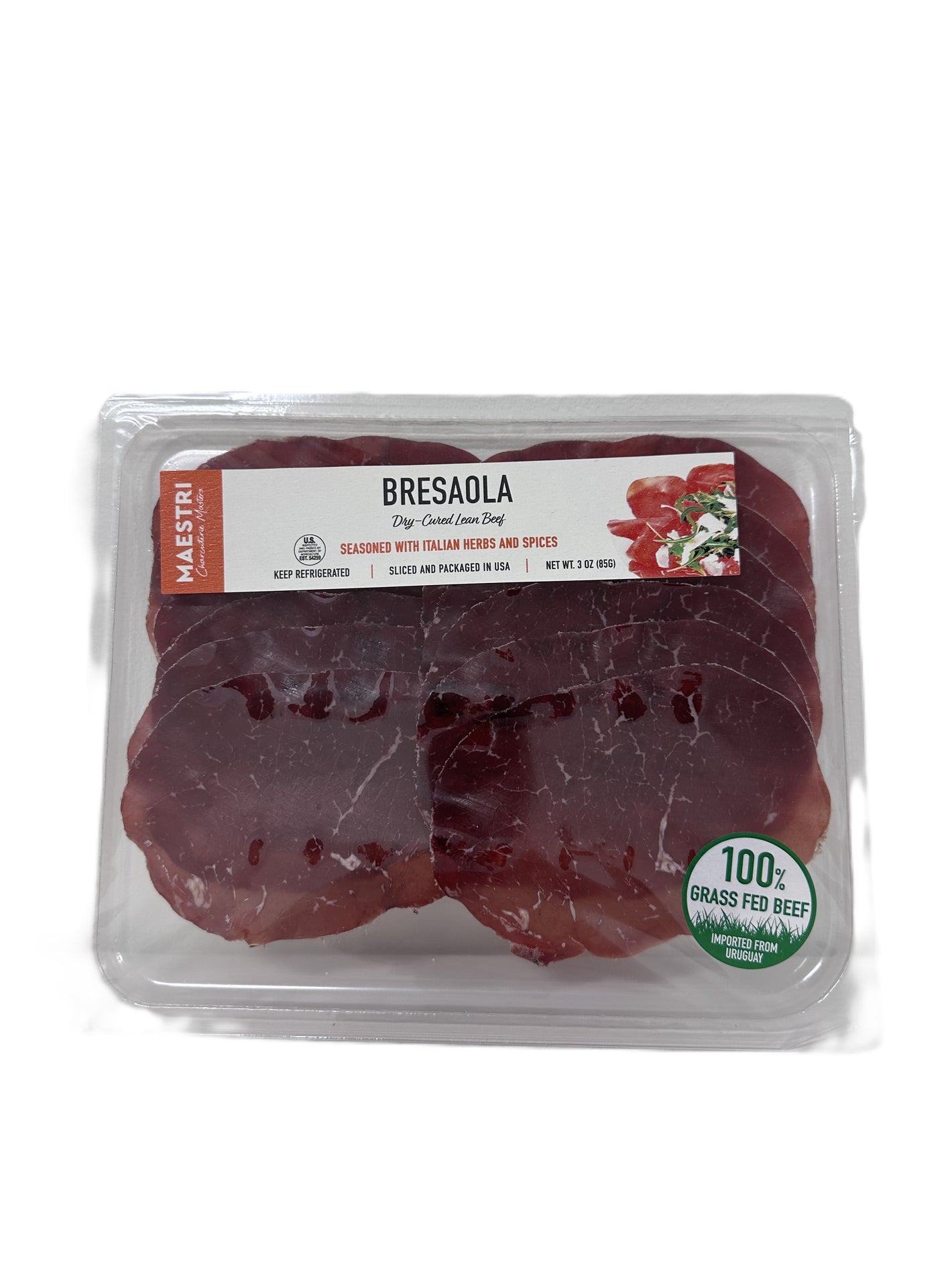 Dry Cured Lean Bresaola - 100% Grass Fed Beef