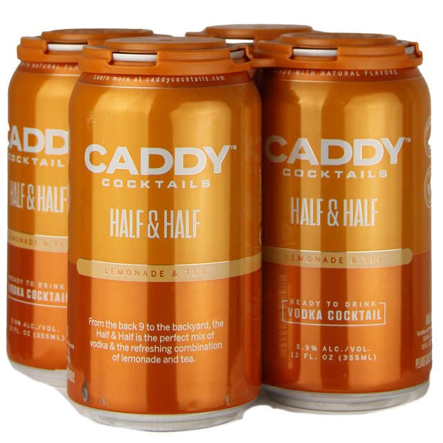 Caddy Cocktails Half & Half Tea and Lemon - 4-Pack Cans