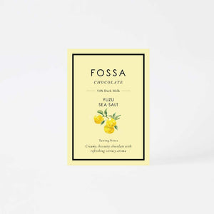 Fossa Yuzu Sea Salt Dark Milk Chocolate
