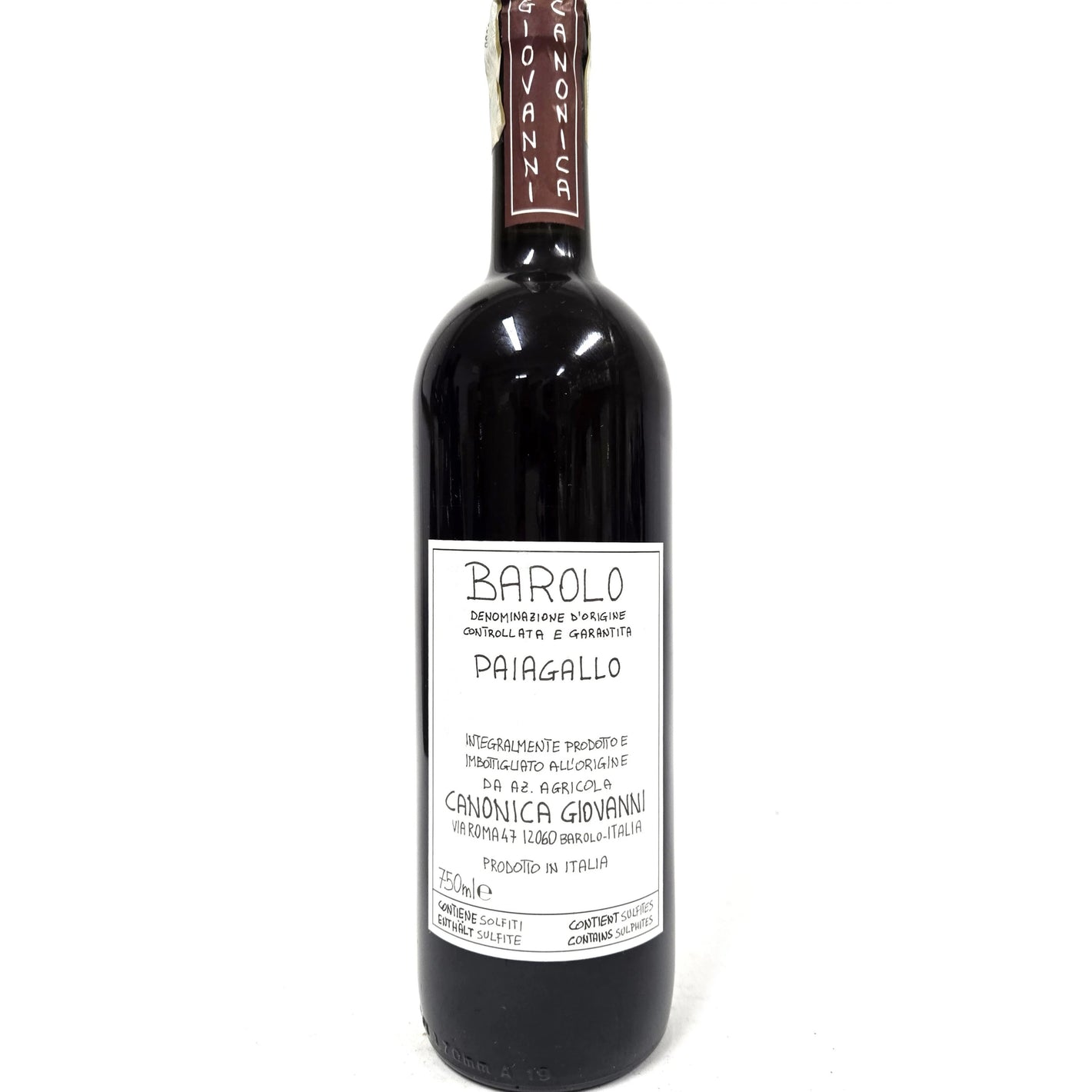 Giovanni Canonica Barolo Paiagallo 2021