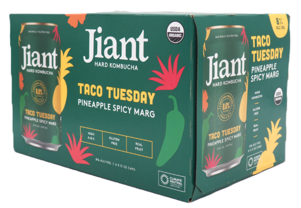 Jiant Kombucha - Taco Tuesday Pineapple Spicy Marg 6-Pack Cans