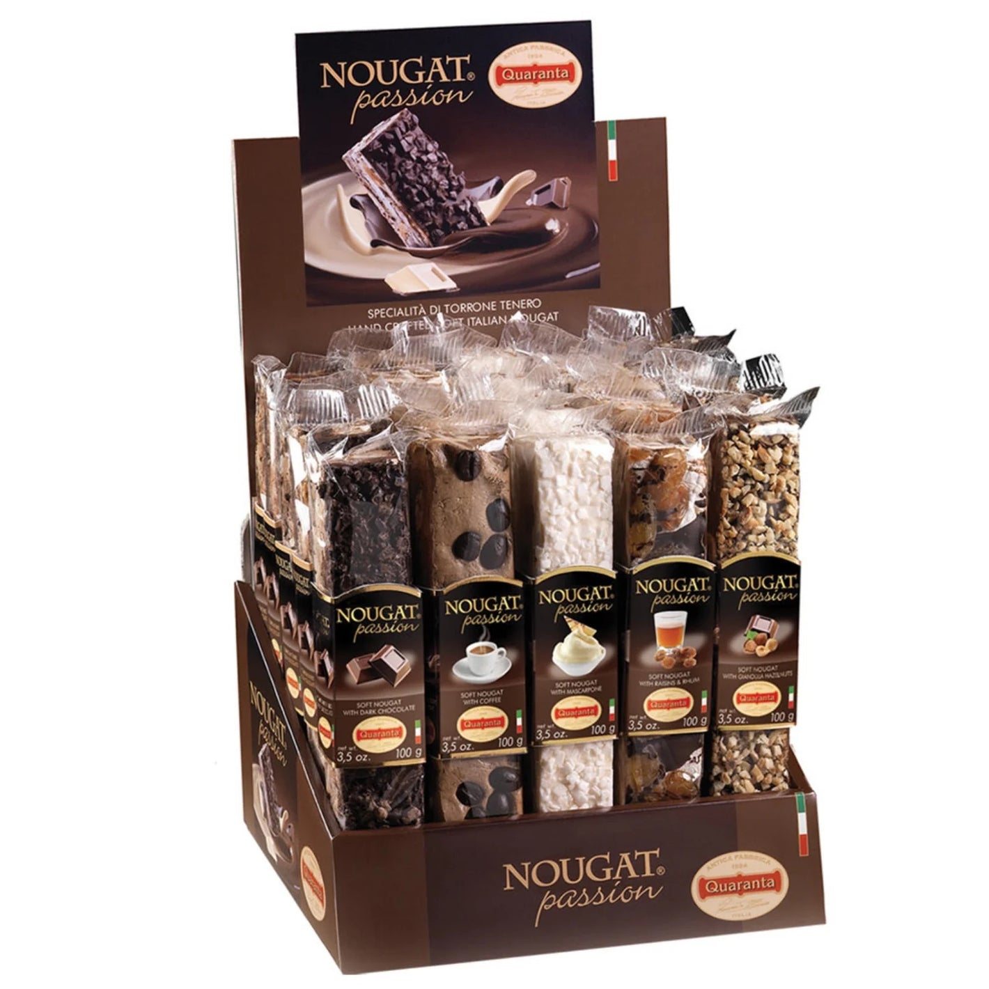 Quaranta Assorted Chocolate Nougat Bars