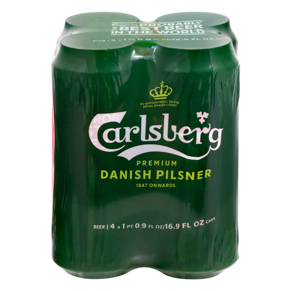 Carlsberg Pilsner 4-Pack Cans
