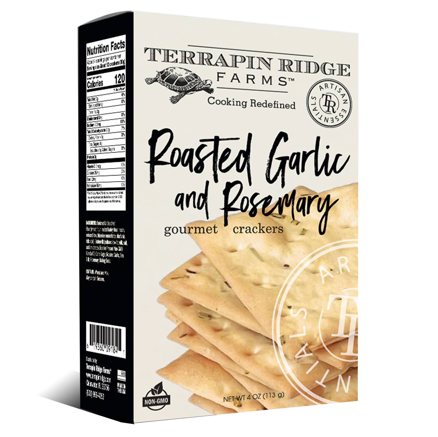 Roasted Garlic & Rosemary Crackers